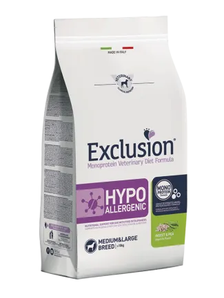 Exclusion Hypoallergenic Medium&amp;Large Breed з протеїном комах для середніх та великих порід собак з харчовою алергією 2 кг