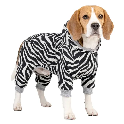 Комбінезон для собак WAUDOG Clothes малюнок &amp;quot;Зебра&amp;quot;, софтшелл, M35, B 54-60 см, С 34-40 см — Фото 2