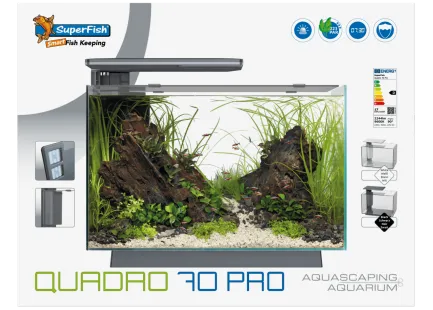 Акваріумний набір SuperFish Quadro 70 Pro Black (A4052225) — Фото 4