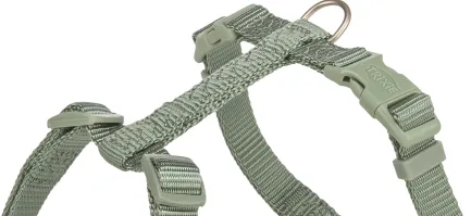 Шлея Trixie Premium H-harness для собак S–M 42–60 см 15 мм світло-зелена — Фото 1
