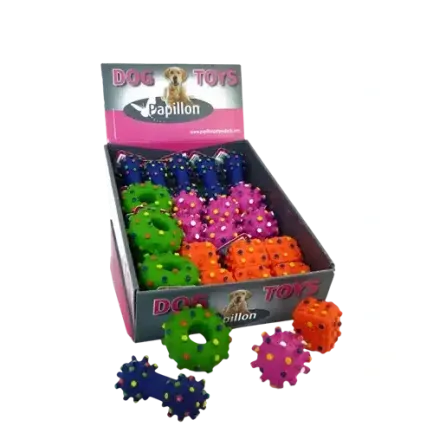 Papillon latex hedgehod toys Іграшка ''Їжачки'' з латексу для собак 8см