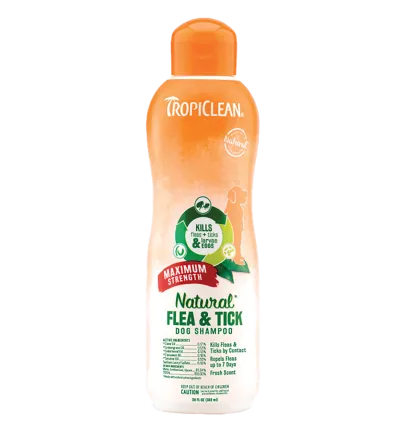 Шампунь Flea &amp; Tick "Максимальна сила" від бліх і кліщів, для собак, 592 мл