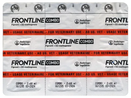 Краплі на холку Boehringer Ingelheim Frontline Combo для собак від 20 до 40 кг 3 піпетки — Фото 4