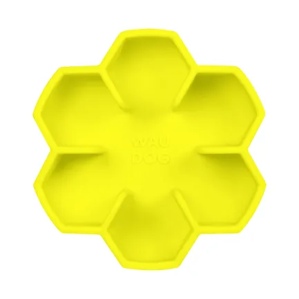 Миска для повільного харчування WAUDOG Silicone, 750 мл, жовтий — Фото 2