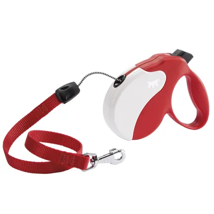 Ferplast AMIGO M CORD RED-WHITE Рулетка-поводок зі шнуром