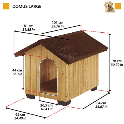 Ferplast DOMUS LARGE Буда для собак дерев'яна — Фото 1