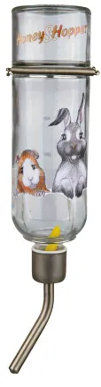 Поїлка Trixie Honey &amp; Hopper для гризунів, автоматична, 500 мл (скло)