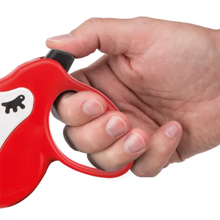 Ferplast AMIGO MINI TAPE RED-WHITE Рулетка-поводок зі стрічкою — Фото 2