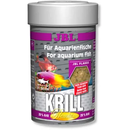 Корм преміум-класу в формі пластівців JBL Krill для акваріумних риб, 250 мл