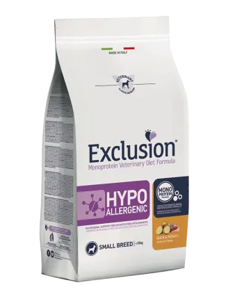 Exclusion Hypoallergenic Small Breed з качкою для собак малих порід з харчовою алергією 2 кг