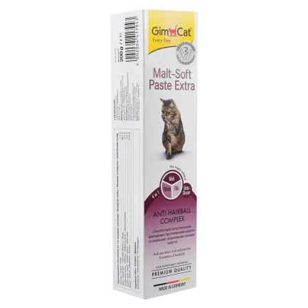 Паста GimCat Every Day Malt-Soft Paste Extra для котів, виведення шерсті зі шлунку, 200 г — Фото 1