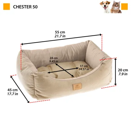 Ferplast CHESTER 50 BEDDING BLUE М'яке місце д/тварин — Фото 1