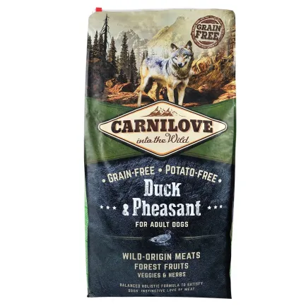 Сухий корм Carnilove Duck &amp; Pheasant для дорослих собак всіх порід, качка та фазан, 12 кг — Фото 2