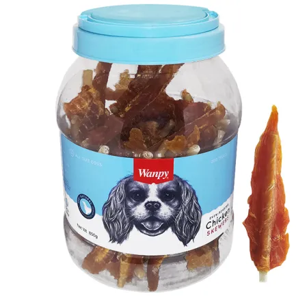 Wanpy Chicken Insert Rawhide ВАНПІ ФІЛЕ КУРКИ РУЛЕТ ласощі для собак 0,85 кг