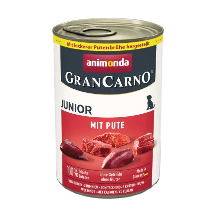 Корм вологий для цуценят Animonda GranCarno Junior Turkey з індичкою, 400 г