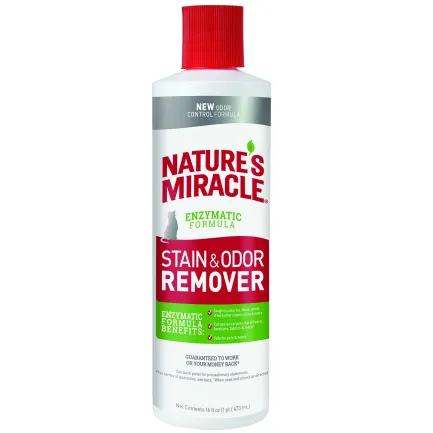 Засіб 8in1 NM Cat Stain&amp;Odor Remover Pour для котів, для усунення плям та запахів, 473 мл
