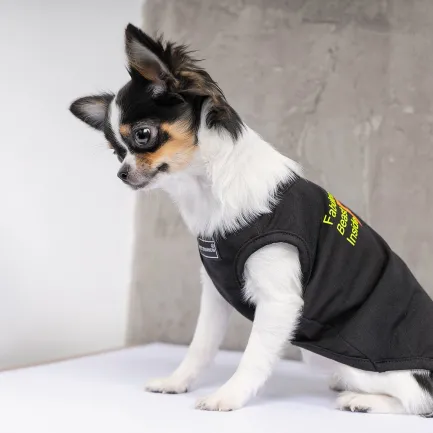 Борцівка Pet Fashion «FBI» для собак, розмір XS2, чорна — Фото 4