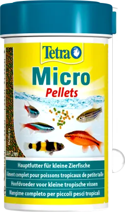 Корм Tetra Micro Pellets для акваріумних дрібних рибок, 100 мл (гранули)