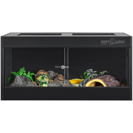 Тераріум з ПВХ Repti-Zoo Terrarium PVC 90x45x45 см (CN904545PN) скляними дверцятами для рептилій і амфібій — Фото 1