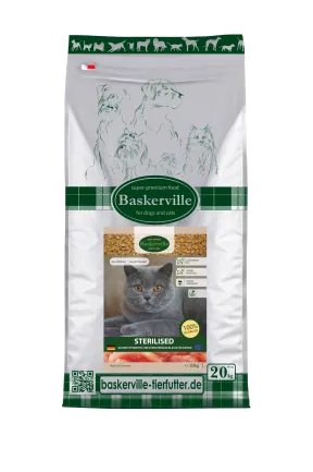 Baskerville Sterilised Katze Сухий корм для стерилізованих котів, курка 20 кг