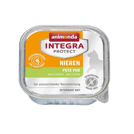 Корм вологий ветеринарний для котів Integra Protect Renal dishes Pure Turkey при хворобах нирок, моно індичка, 100 г