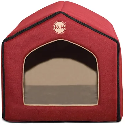 K&amp;H Indoor Pet House будиночок для котів та собак малих порід Червоний