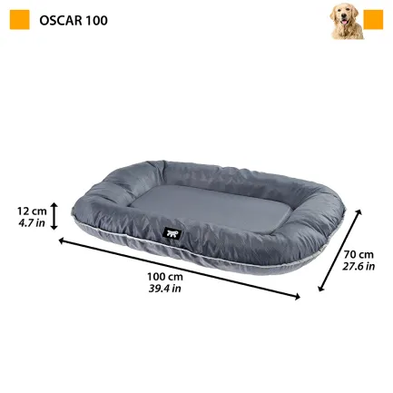 Ferplast OSCAR 100 GREY М'яке місце сіре, TECH-текстиль — Фото 1