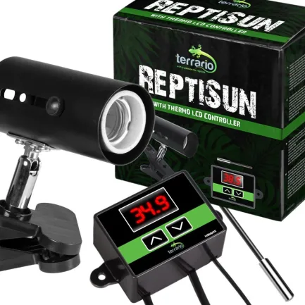 Світильник з затискної ручкою і термостатом ReptiSun Temperature Control 200W — Фото 5