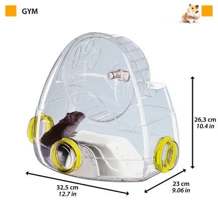 Ferplast FPI 4824 GYM Будиночок для хом'яка пластик прозорий — Фото 1