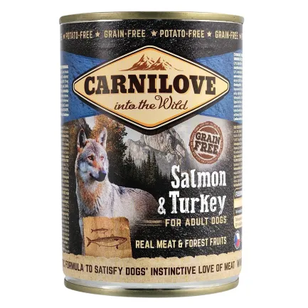 Вологий корм Carnilove Salmon &amp; Turkey для собак, лосось та індичка, 400 г