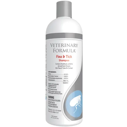 Veterinary Formula Flea&amp;Tick Shampoo ВЕТЕРИНАРНА ФОРМУЛА ШАМПУНЬ ВІД БЛІХ І КЛІЩІВ для собак і котів 0,473 л