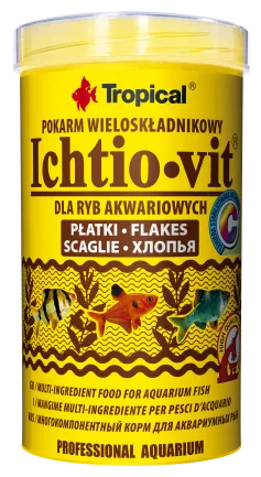 Сухий корм Tropical Ichtio-Vit для всіх акваріумних риб, 100 г (пластівці)