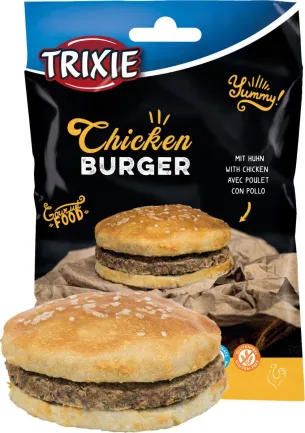 Ласощі Trixie Chicken Burger для собак, з куркою, 9 см, 140 г