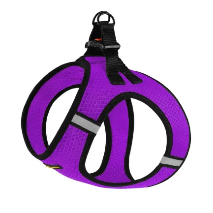 Шлея для собак Bronzedog Mesh Vest 3D сітка фіолетова 2XS — Фото 3