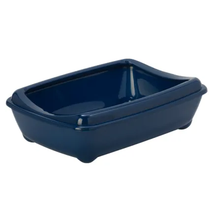 Moderna Arist-O-Tray Large МОДЕРНА АРІСТ-О-ТРЕЙ ЛАДЖ туалет з бортиком лоток для котів, 50х38х14см Чорничний