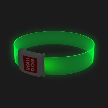 Нашийник для собак з підсвічуванням WAUDOG LED, магнітна застібка, Ш 25 мм, Дов 45 см — Фото 2