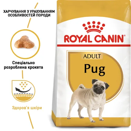 Сухий корм Royal Canin PUG ADULT для дорослих собак породи Мопс 3 кг — Фото 4