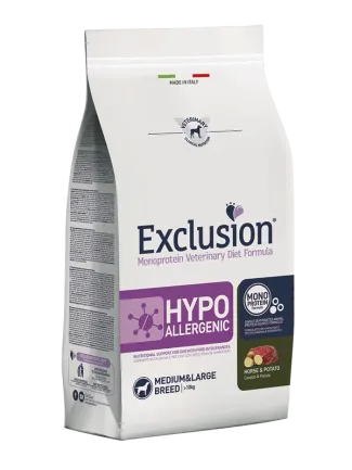 Exclusion Hypoallergenic Medium&amp;Large Breed з кониною для середніх та великих порід собак з харчовою алергією 2 кг