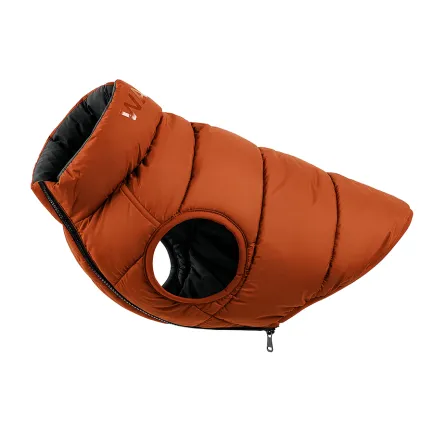 Курточка для собак WAUDOG Re-clothes двостороння, L65, A 62-65, B 87-89, C 60-65, теракотовий