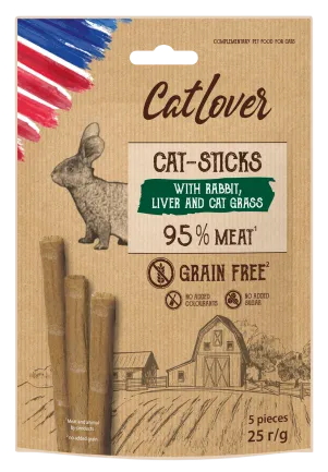 CatLover Sticks rabbit liver 5*5g/CatLover Палички для котів із кроликом, печінкою та котячою травою