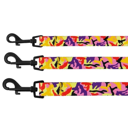 Повідець для Собак BronzeDog Urban Camo Нейлоновий Помаранчевий M — Фото 2