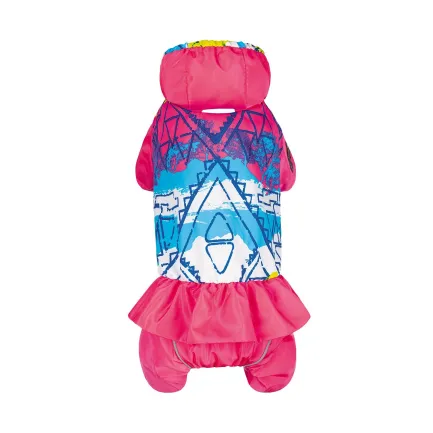 Дощовик Pet Fashion «Juicy» для дівчинки, розмір S, рожевий