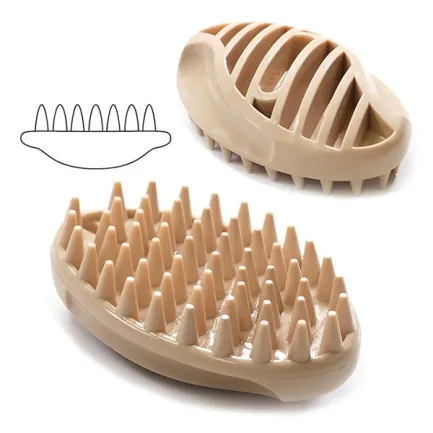 DoggyMan Rubber Brush ДОГГІМЕН СИЛІКОНОВА ЩІТКА для собак і котів з короткою шерстю 6.5 (Ш) х 10.5 (Д) х 3.5 (В) см