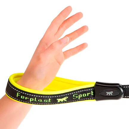 Ferplast SPORT DOG MATIC G25/120 YELLOW Повідець з автомат карабіном, нейлон — Фото 2