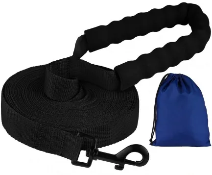 Повідець для Собак Bronzedog Active Нейлоновий з М'якою Ручкою Чорний M