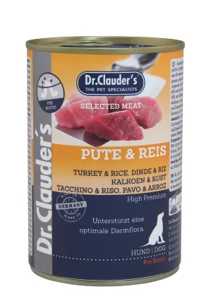 Вологий корм Dr.Clauder’s Selected Meat Turkey &amp; Rice 400 г Індичка та Рис
