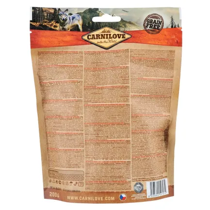Ласощі Carnilove Dog Crunchy Snack для собак, м'ясо страуса та ожина, 200 г — Фото 1