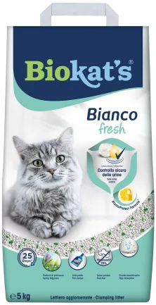 Наповнювач Biokats Bianco Fresh для котячого туалету бентонітовий, 5 кг — Фото 2