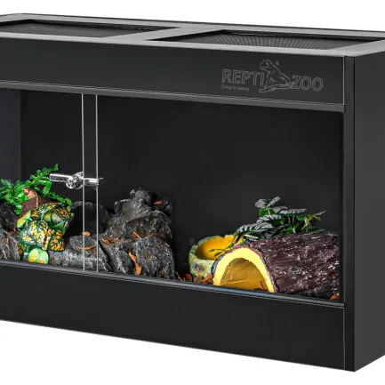 Тераріум з ПВХ Repti-Zoo Terrarium PVC 90x45x45 см (CN904545PN) скляними дверцятами для рептилій і амфібій — Фото 5