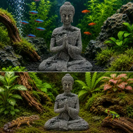 Декорація Hobby Zendo 15x9,5x19см - Zen-статуя для акваріума і тераріуму (41725) — Фото 2